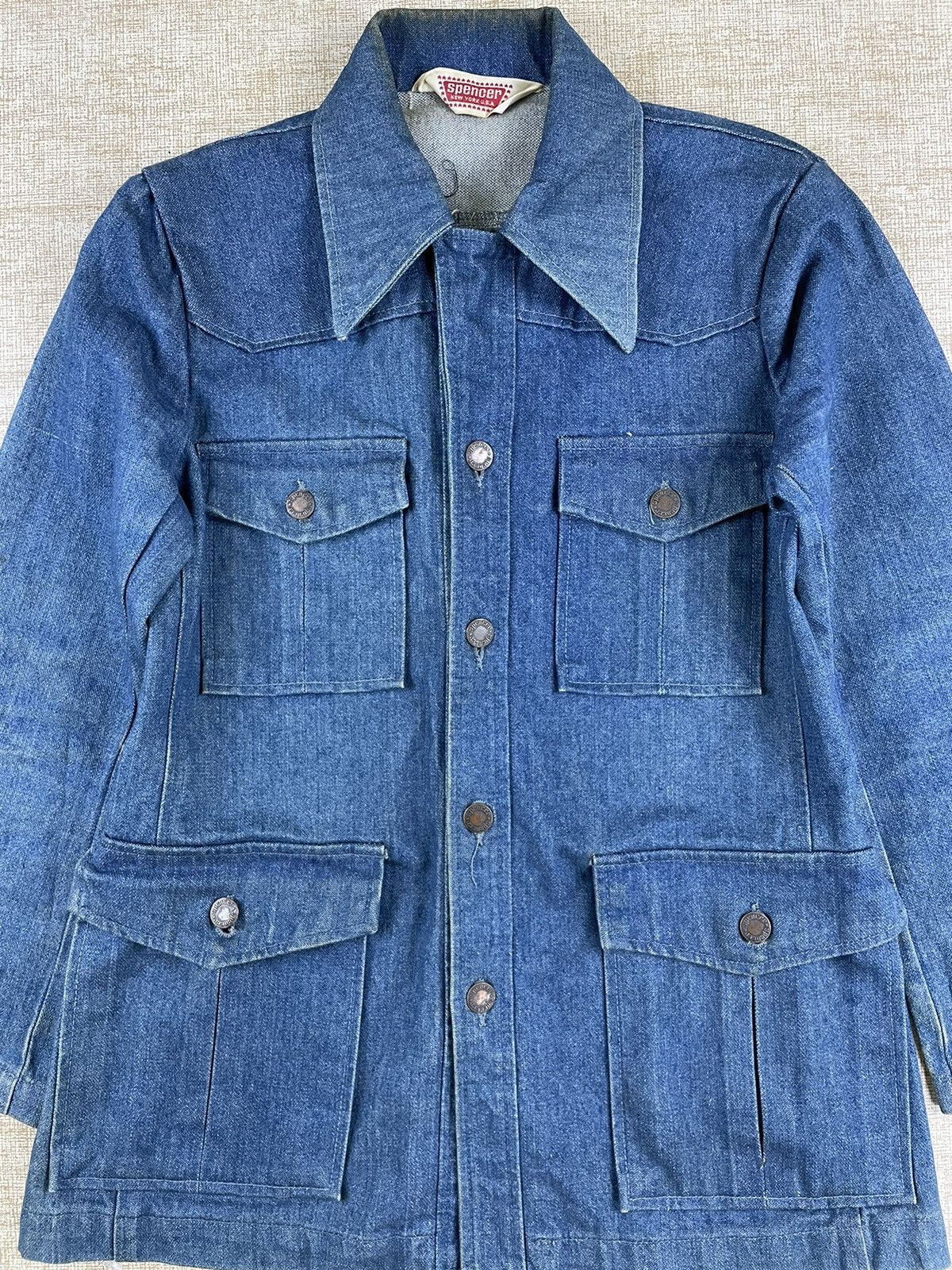 Vintage Vintage 70s/80s Spencer New York USA Denim Jacket Size US S / EU 44-46 / 1 - 4 Thumbnail