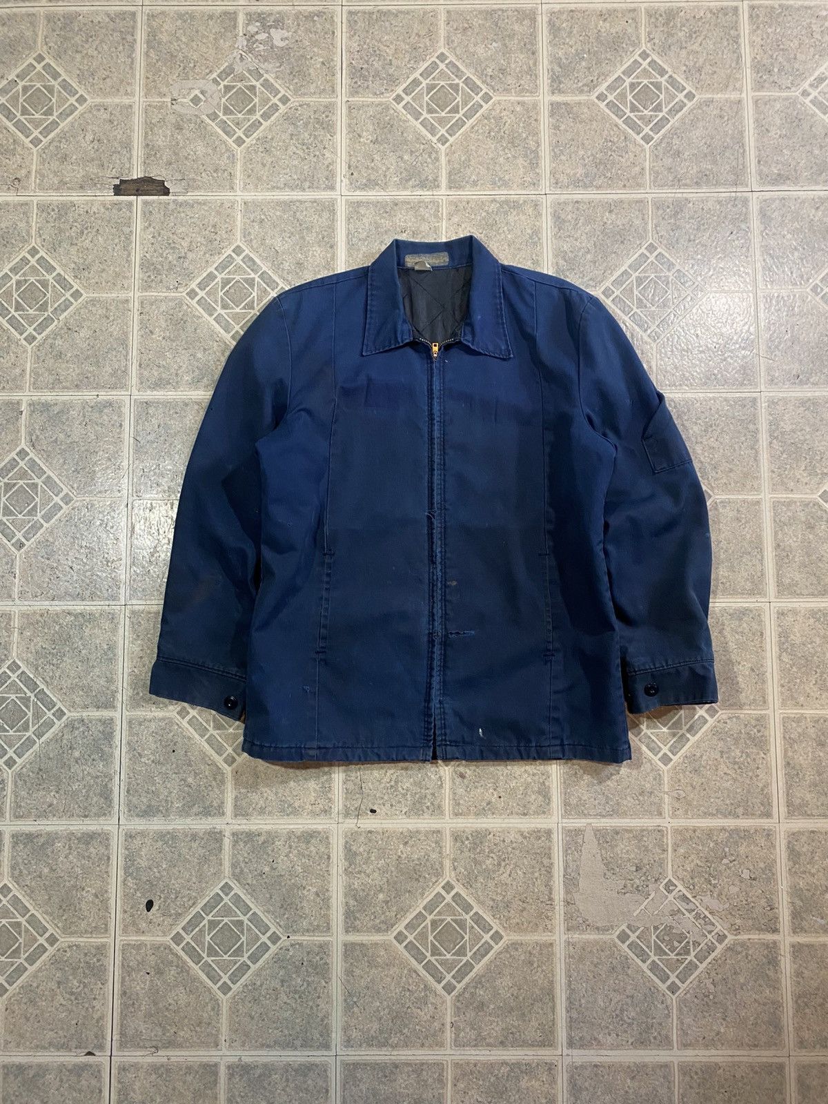 Other Vintage 70s faded navy blue workwear zip up jacket Size US M / EU 48-50 / 2 - 1 Thumbnail