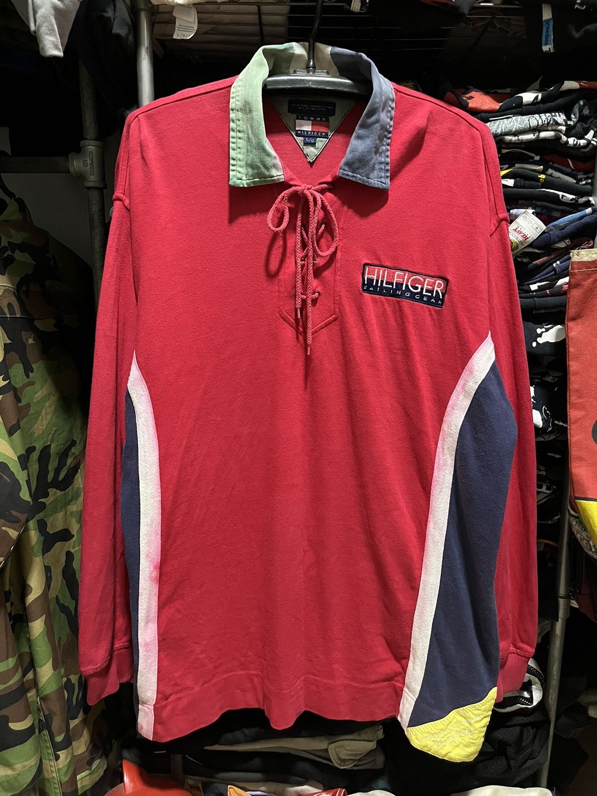Tommy Hilfiger Tommy Hilfiger Sailing Gear Polo Shirt 90s Size US L / EU 52-54 / 3 - 1 Thumbnail