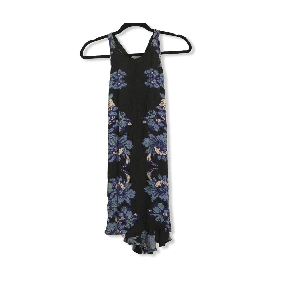 Free People Free People Paint the Sun Black Floral Slip Dress S Size S / US 4 / IT 40 - 4 Thumbnail