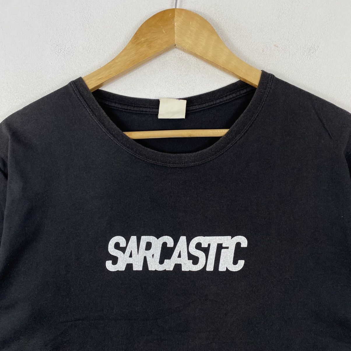 Vintage Vintage Sarcastic Japanese Streetwear Tee Shirt Black M Size US M / EU 48-50 / 2 - 4 Thumbnail