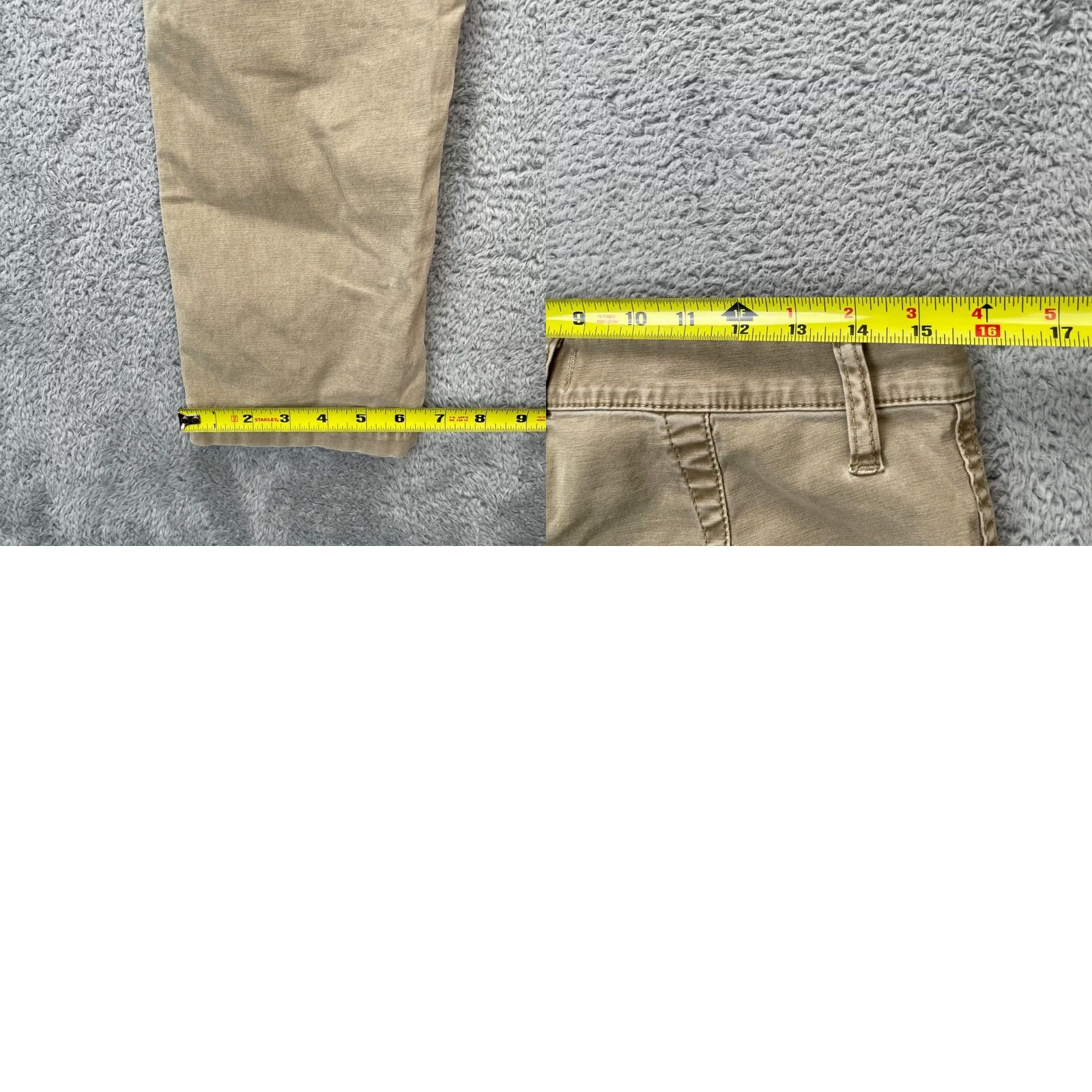 Madewell Madewell Pants Womens Beige Canvas Tapered Leg Stretch Cotton Workwear Casual 29 Size 29" - 8 Thumbnail