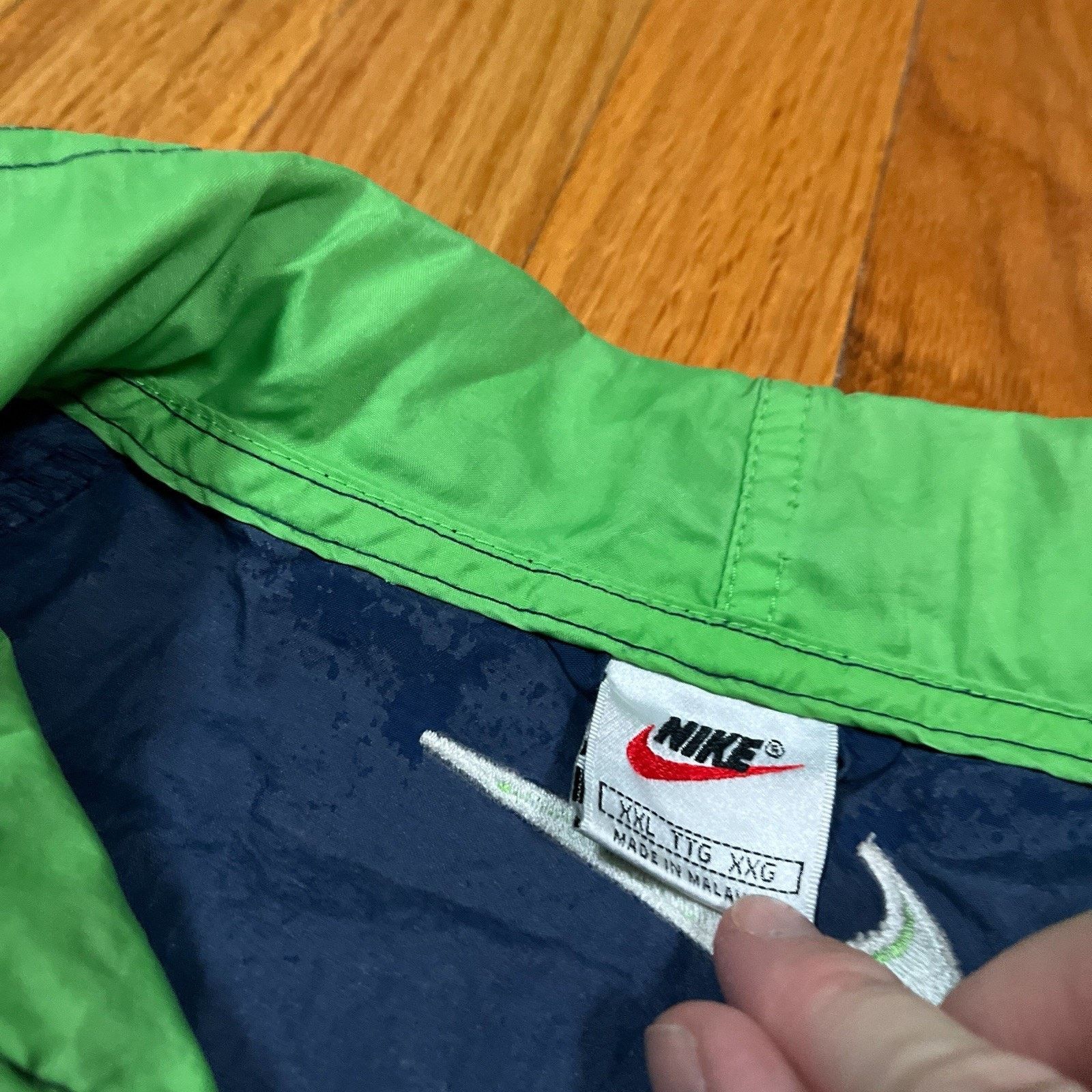 Nike 90s Nike Vintage Center Swoosh Pullover 1/4 Zip Windbreaker Size US XXL / EU 58 / 5 - 4 Thumbnail
