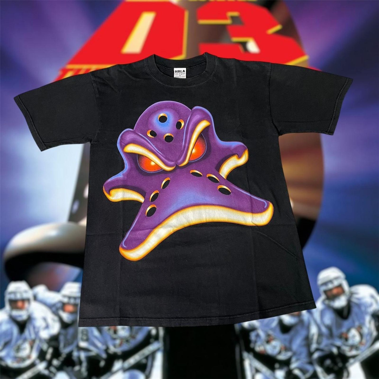 Disney × NHL × Vintage VTG 1990s NHL Anaheim Mighty Ducks Movie Hockey Disney Tee Size US M / EU 48-50 / 2 - 1 Thumbnail