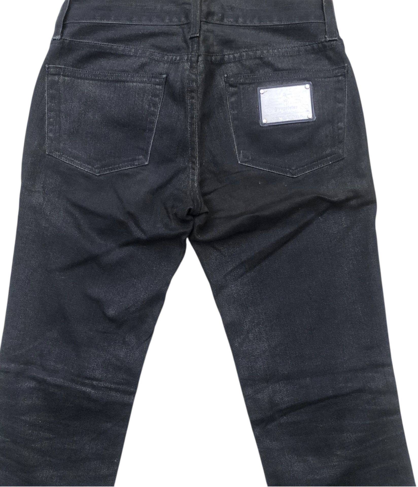 Ralph Lauren 🔥RALPH LAUREN 867 Gunmetal Cut Flare Bootcut Velvet Jeans Size 30" / US 8 / IT 44 - 5 Thumbnail
