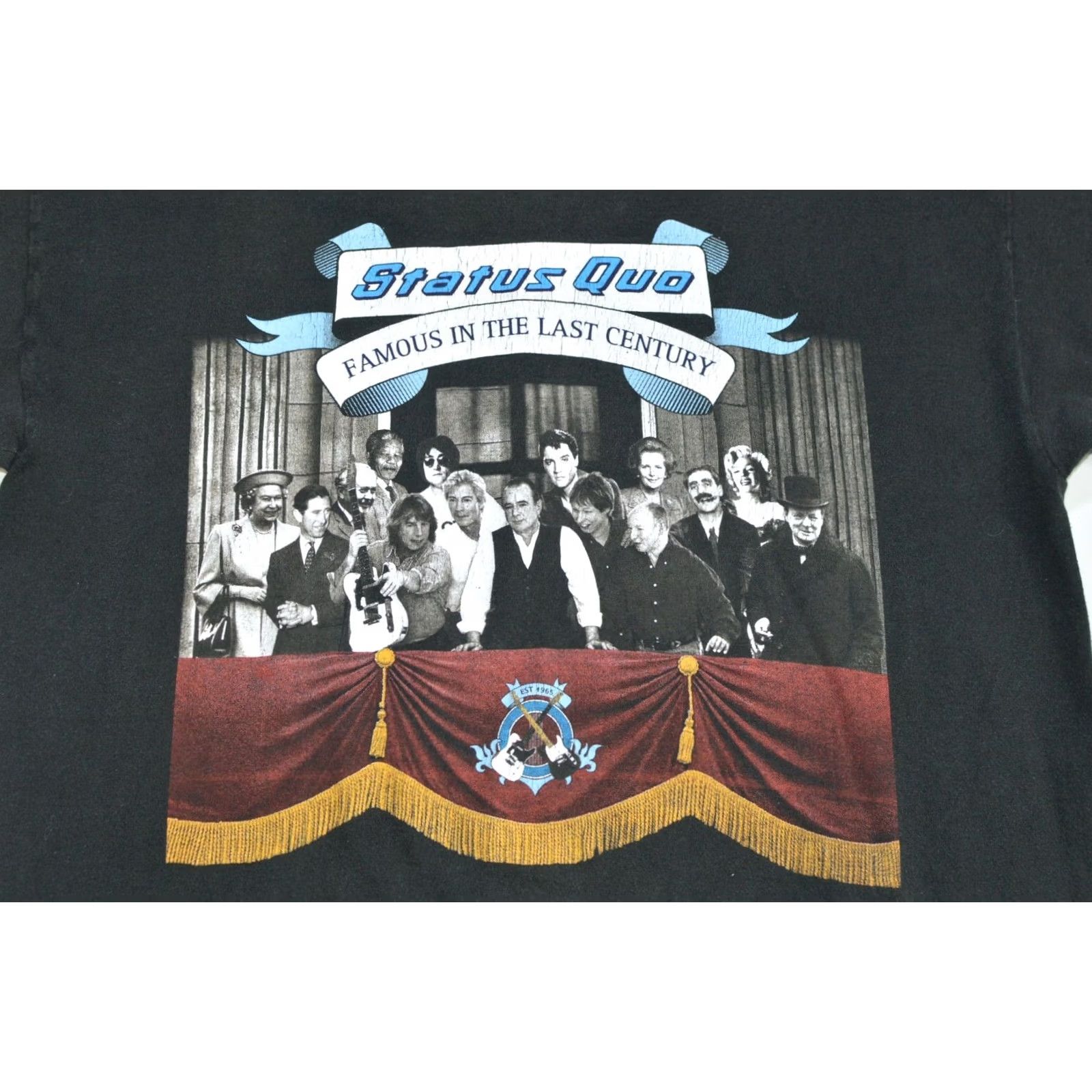 Vintage VINTAGE Screen Stars Status Quo Famous in the Last Century Tour 2000 Tee Mens L Black Shirt T-Shirt Modern Retro Rock Band Activewear Shirt Size US L / EU 52-54 / 3 - 2 Thumbnail
