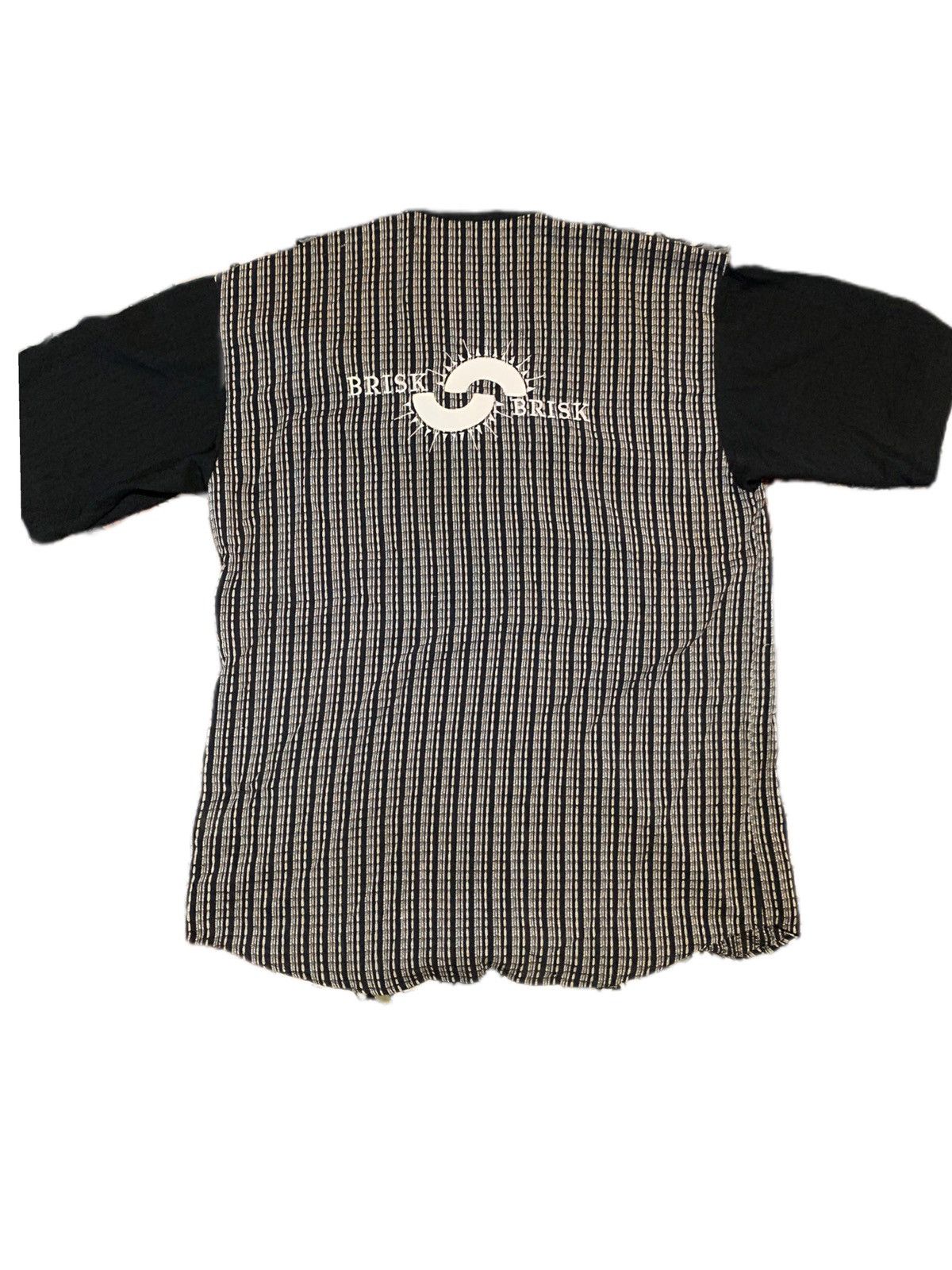 Hysteric Glamour × Japanese Brand × Vintage Japanese vintage HENLEY COLLAR CHIFFON DOUBLE POCKETS Size US L / EU 52-54 / 3 - 2 Thumbnail