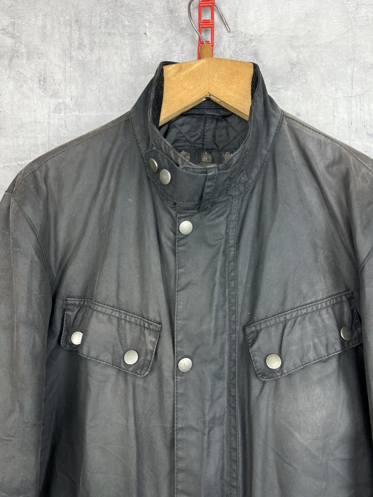 Barbour Barbour International Wax Jacket Men's Size L Black Bomber Size US L / EU 52-54 / 3 - 6 Thumbnail