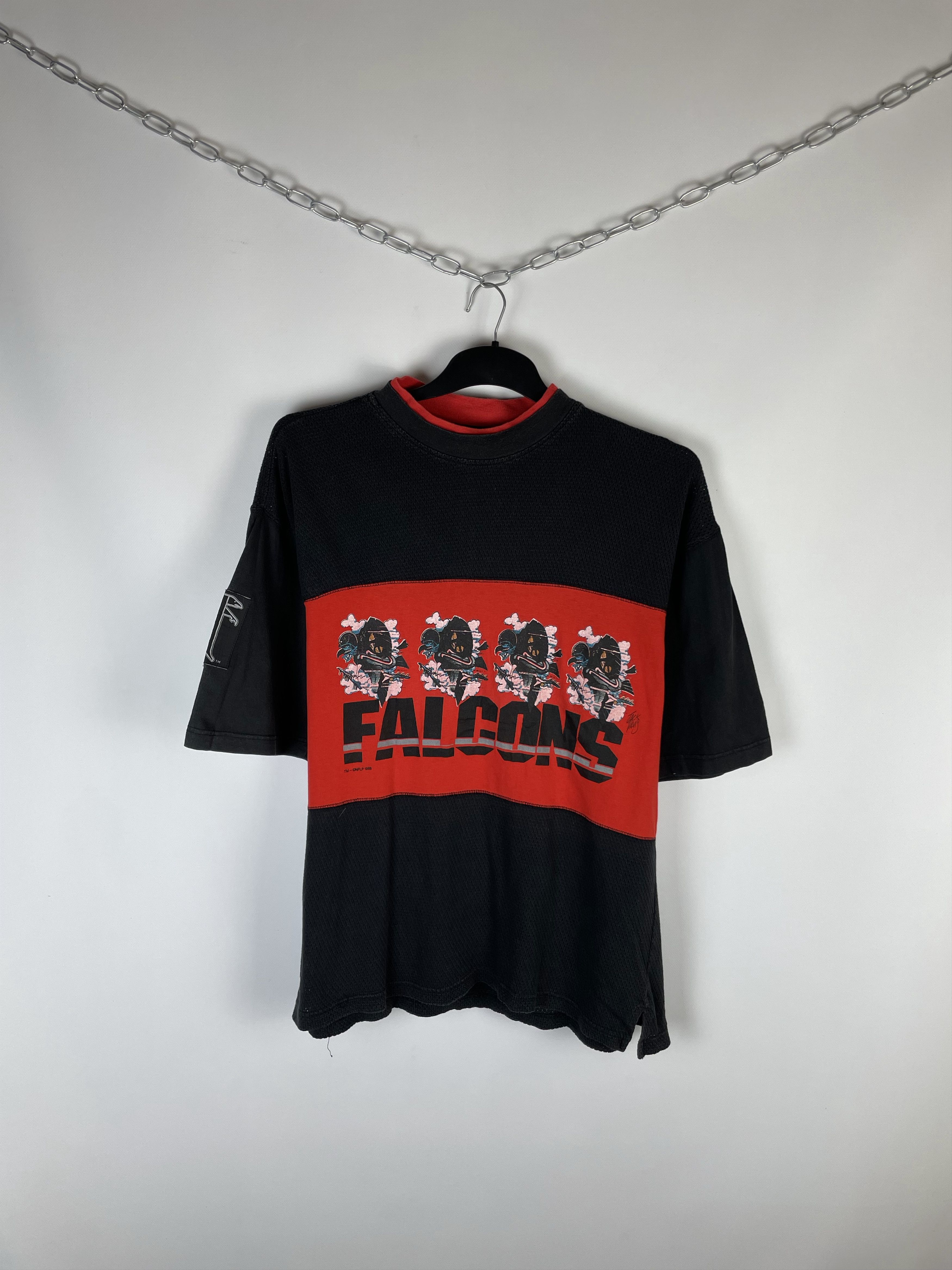 NFL 1988 Jack Davis Atlanta Falcons Nutmeg Tee Size US L / EU 52-54 / 3 - 1 Thumbnail