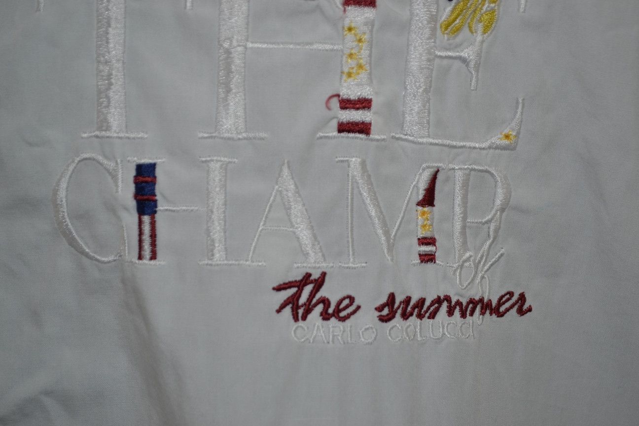 Carlo Colucci × Vintage Carlo Colucci Vintage 90s The Camp Of The Summer shirt Size US L / EU 52-54 / 3 - 6 Thumbnail