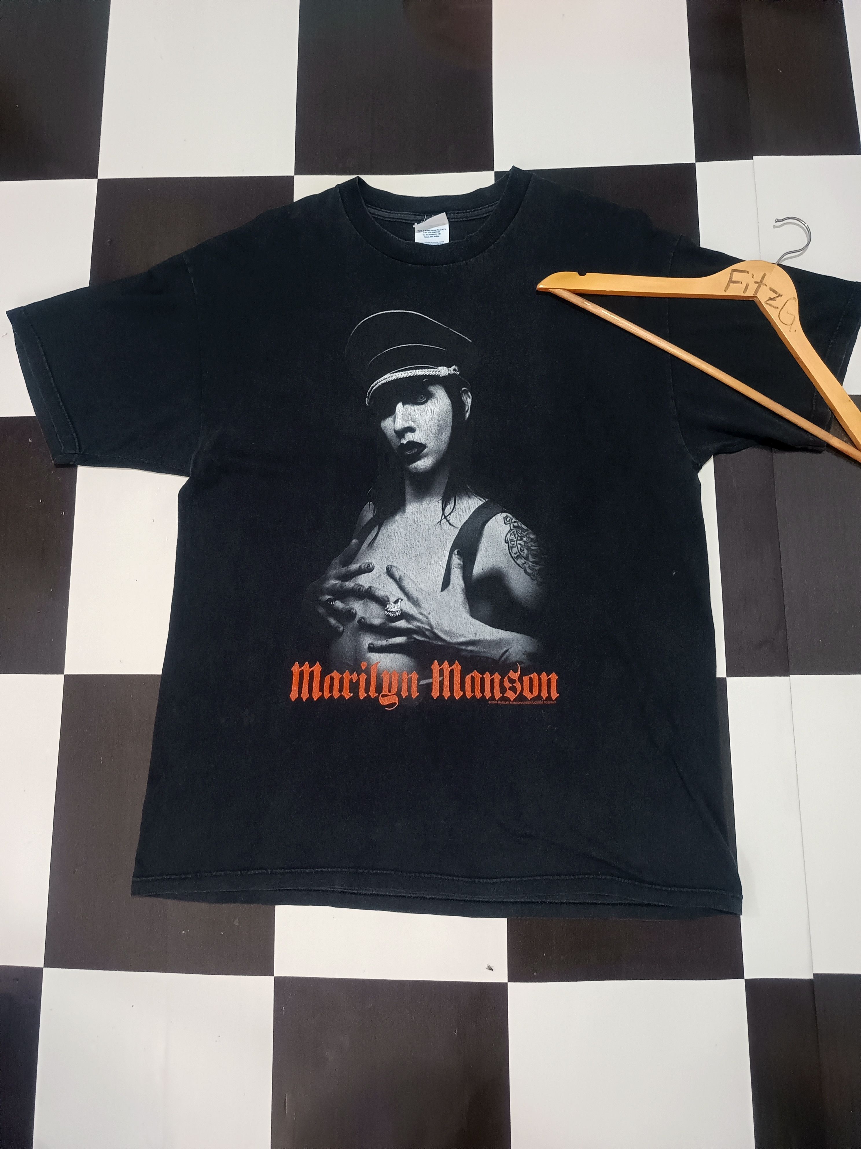 Marilyn Manson × Vintage Vintage Marilyn Manson Size US XL / EU 56 / 4 - 1 Thumbnail
