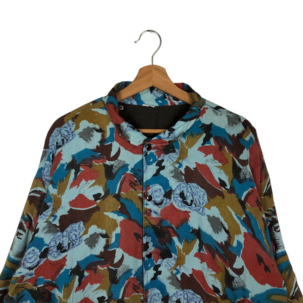 Japanese Brand VINTAGE SURVIVAL JACKET PAINT SPLASH OVERPRINT SN JAPAN Size US L / EU 52-54 / 3 - 2 Thumbnail