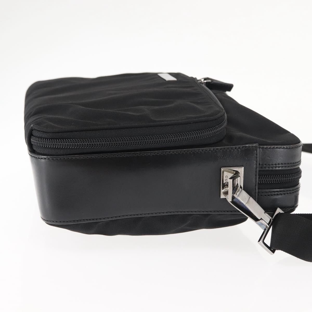 Gucci GUCCI Shoulder Bag Nylon Leather Black Size ONE SIZE - 4 Thumbnail