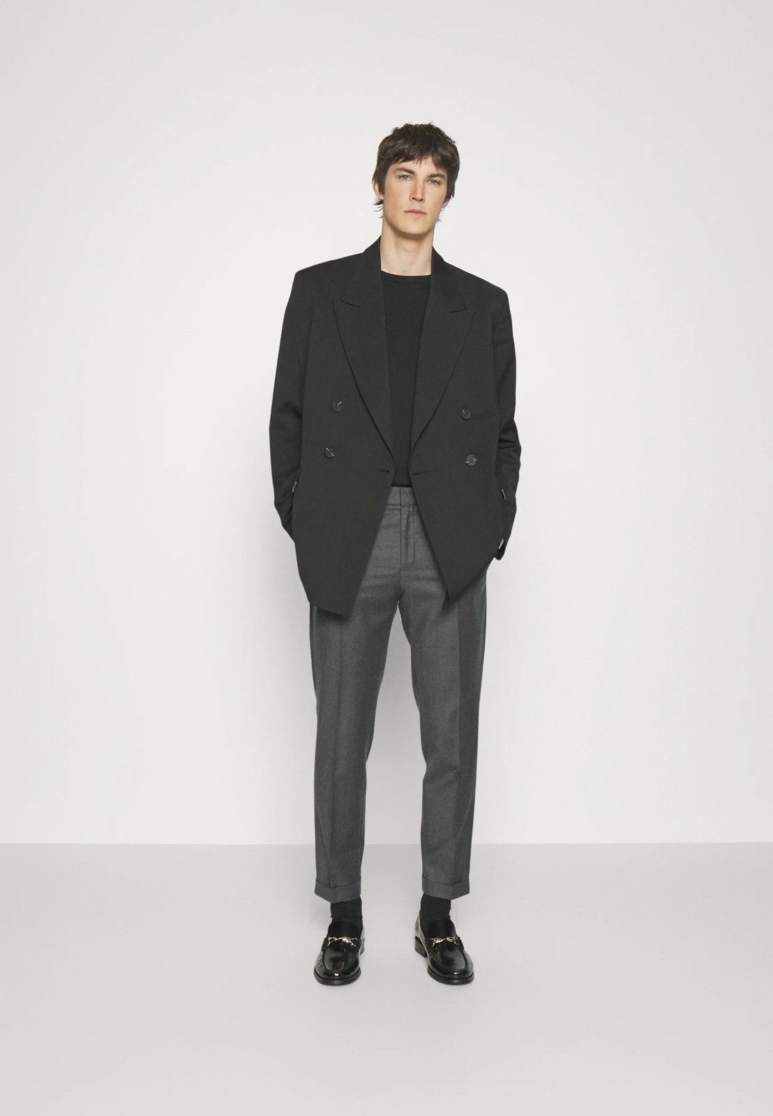 Han Kjobenhavn !DS! AW22 Han Kjobenhavn Boxy Suit Black Blazer Size 40R - 5 Thumbnail