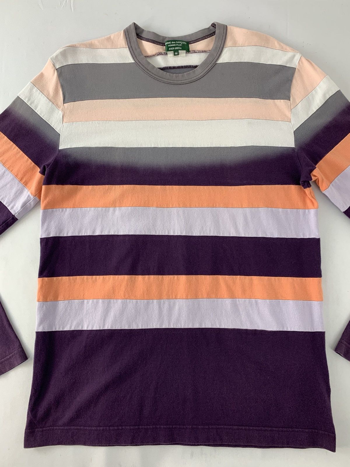 Comme des Garcons Homme Plus Comme Des Garcon Homme Plus Ever Green Colour Block Tee Size US M / EU 48-50 / 2 - 3 Thumbnail