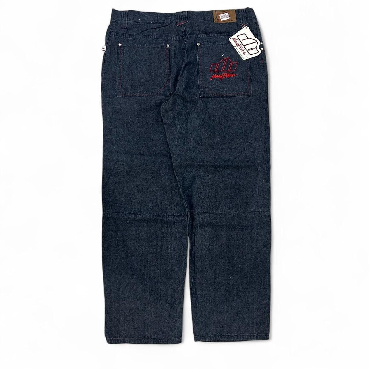 Vintage VTG Johnny Blaze Baggy Embroidered & Painted Jeans Size 38 Size US 38 / EU 54 - 6 Thumbnail
