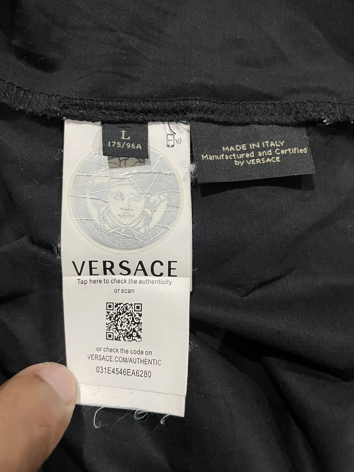 Versace VERSACE Signage Patches Tee Size US M / EU 48-50 / 2 - 9 Thumbnail
