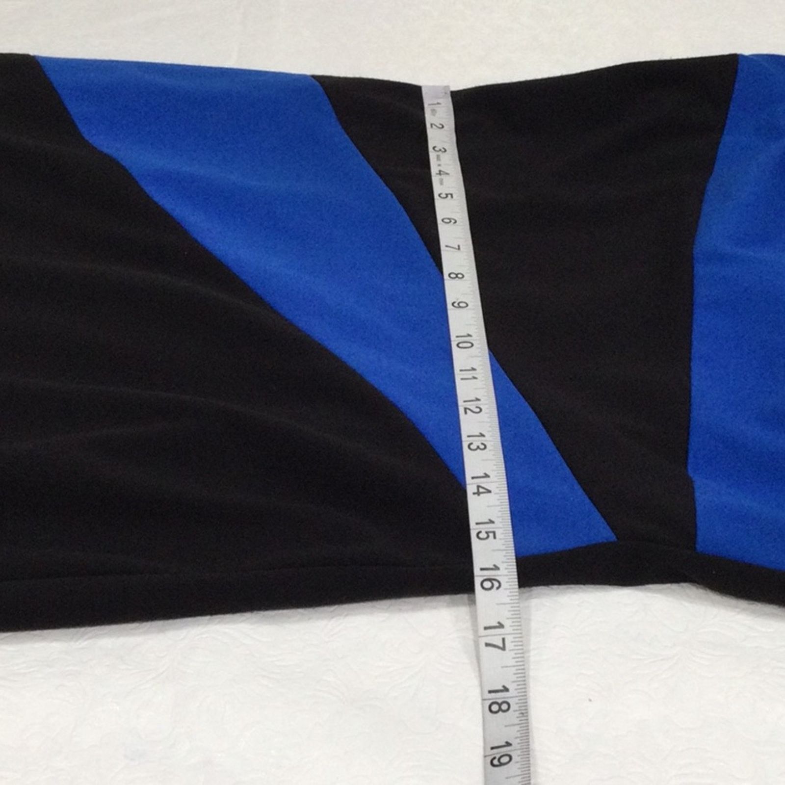 Calvin Klein Calvin Klein Black & Blue Sleeveless Zipper Pencil Dress 8 Size M / US 6-8 / IT 42-44 - 14 Thumbnail