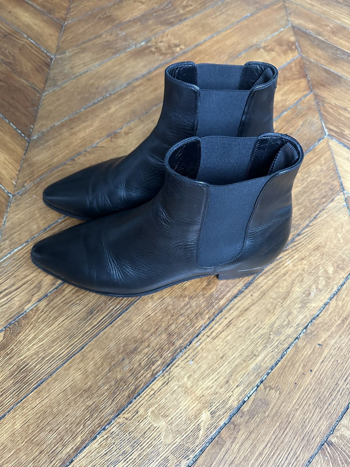 Celine × Hedi Slimane Céline black chelsea boots Size US 7 / EU 40 - 3 Thumbnail