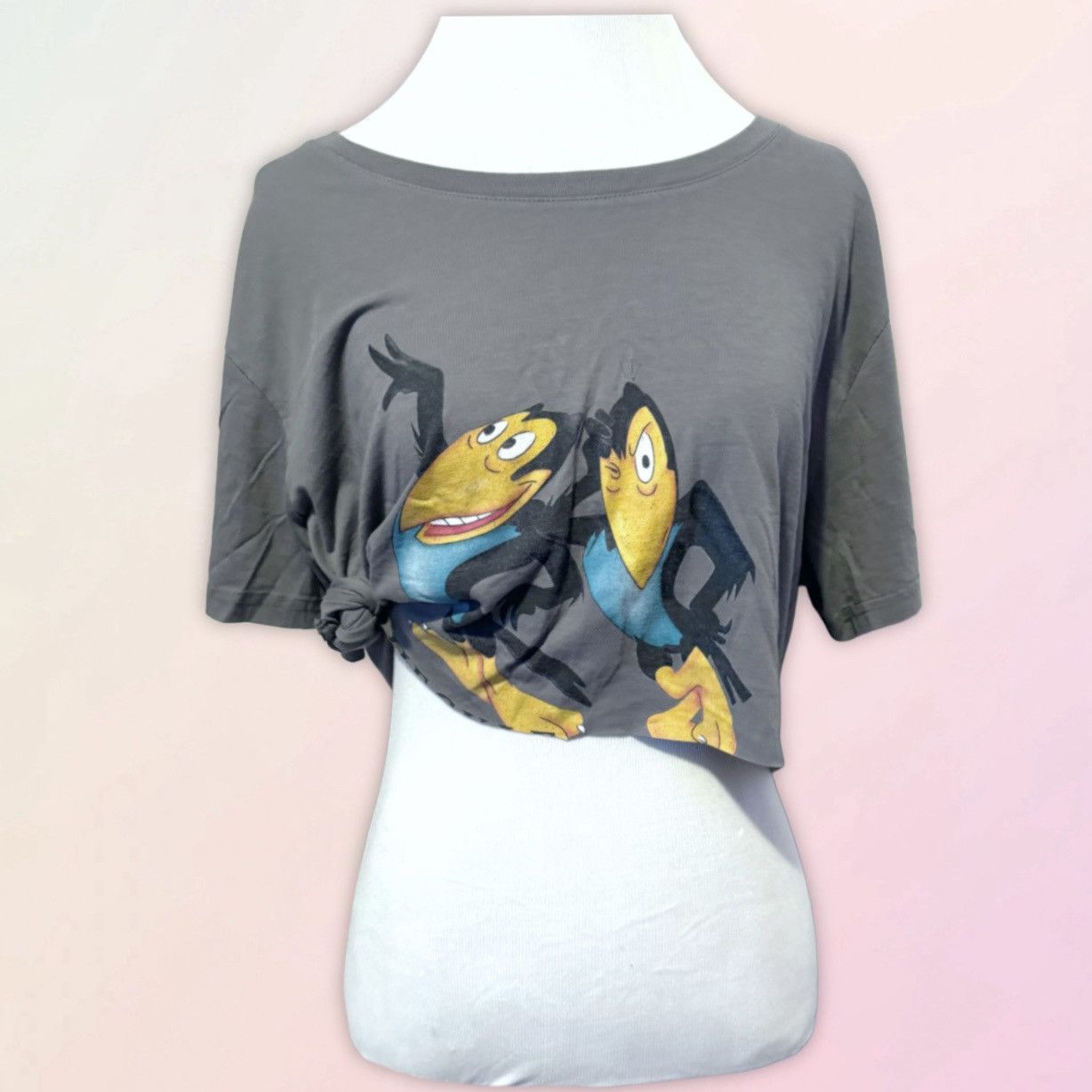 Vintage Heckle and Jeckle, Vintage, Cropped Short Sleeve Tee, OSFM Size ONE SIZE - 2 Thumbnail