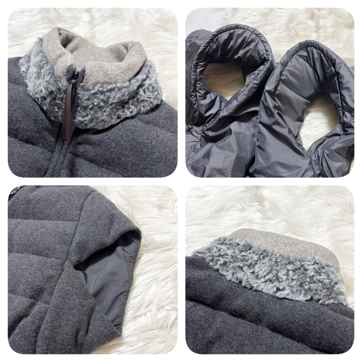 Fabiana Filippi Fabiana Filippi fur collar, belted Puffer Down jacket Size S / US 4 / IT 40 - 4 Thumbnail