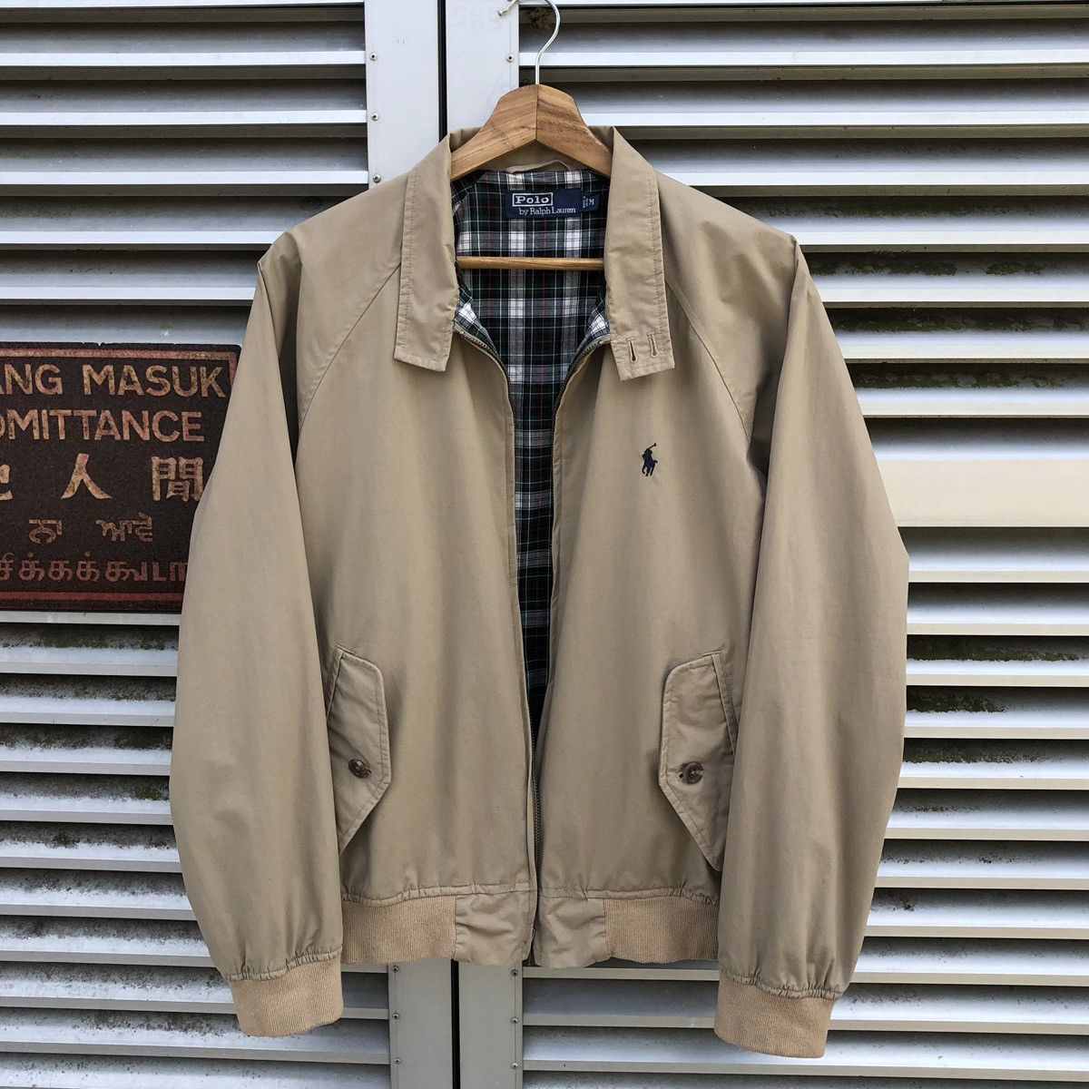 Polo Ralph Lauren Vintage Polo Ralph Lauren Lined Checked Bomber Jacket Size US M / EU 48-50 / 2 - 1 Thumbnail