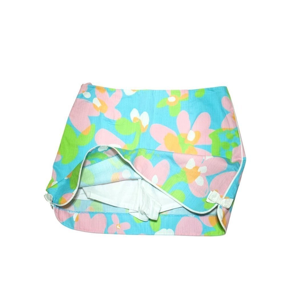Lilly Pulitzer Vintage LILLY PULITZER Skirt Retro 60s Floral Size 2 Bow Sko Size 26" / US 2 / IT 38 - 4 Thumbnail