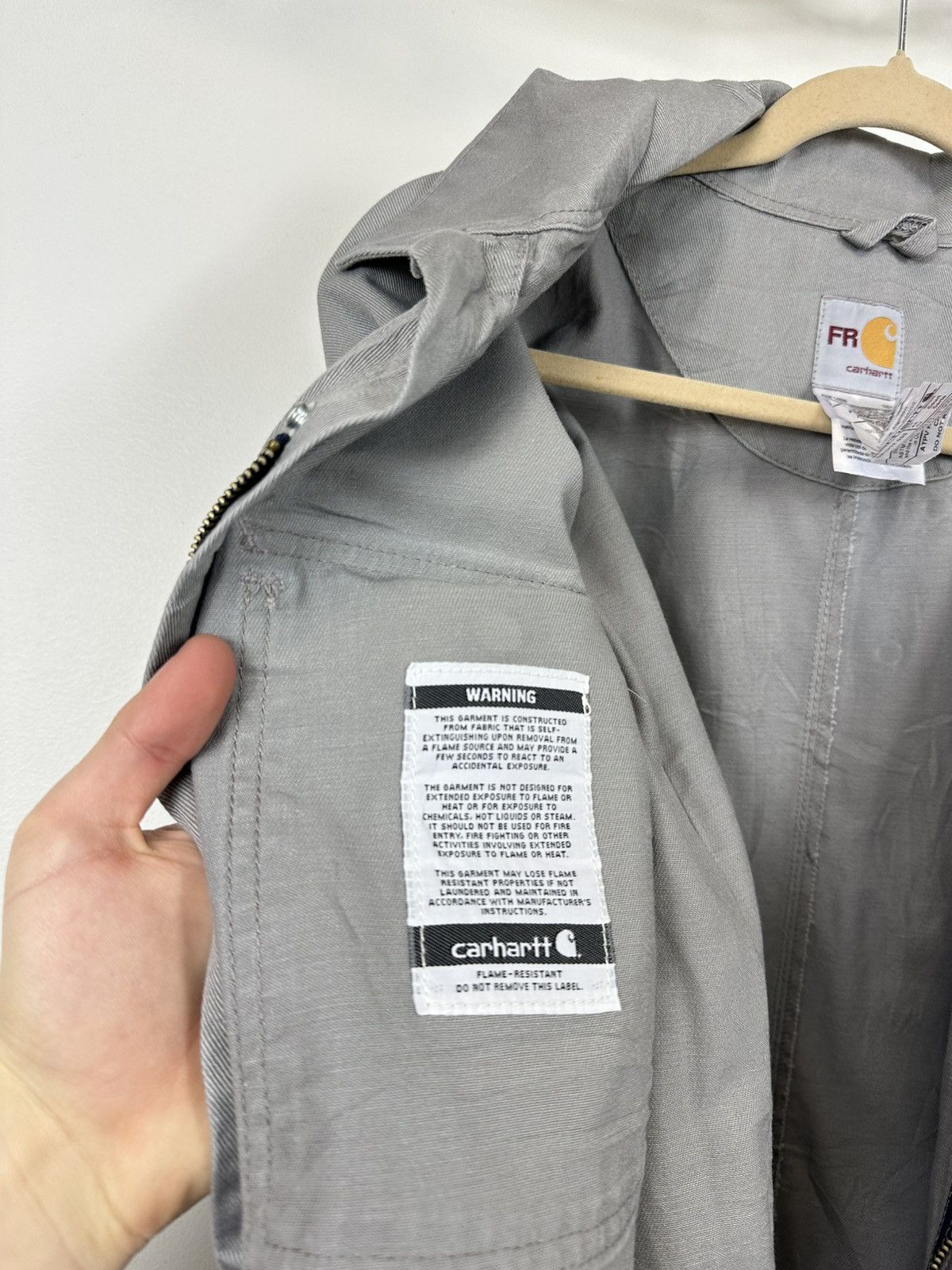 Carhartt Vintage Carhartt Flame Resistant Utility Work Detroit Jacket Size US L / EU 52-54 / 3 - 16 Thumbnail