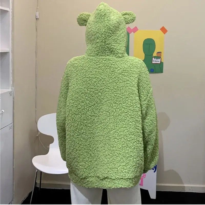 Designer × Japanese Brand Sheep wool coat loose warm with cartoon print fleece Size US M / EU 48-50 / 2 - 2 Thumbnail