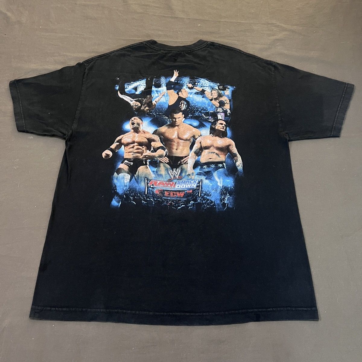 WCW/nWo × WWE × WWF Vintage Y2K Smack Down Raw Wrestling Promo Tee XL ECW Size US XL / EU 56 / 4 - 10 Thumbnail
