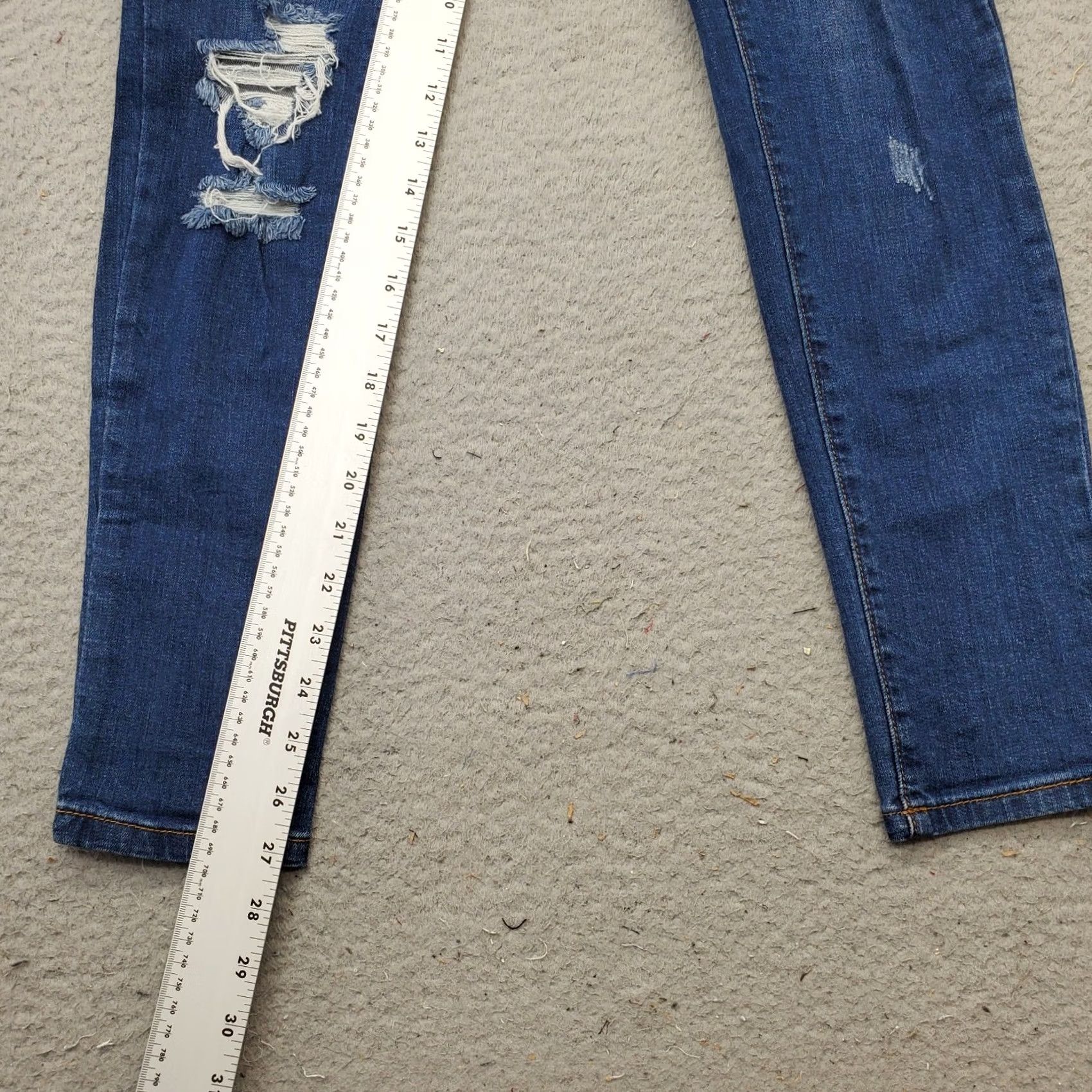 Vintage WAX JEAN Women 5 Denim Blue 5-Pocket Design Straight Leg Dark Wash Jeans XS: Womens Size 5 Blue Denim Straight Size 27" / US 4 / IT 40 - 4 Thumbnail