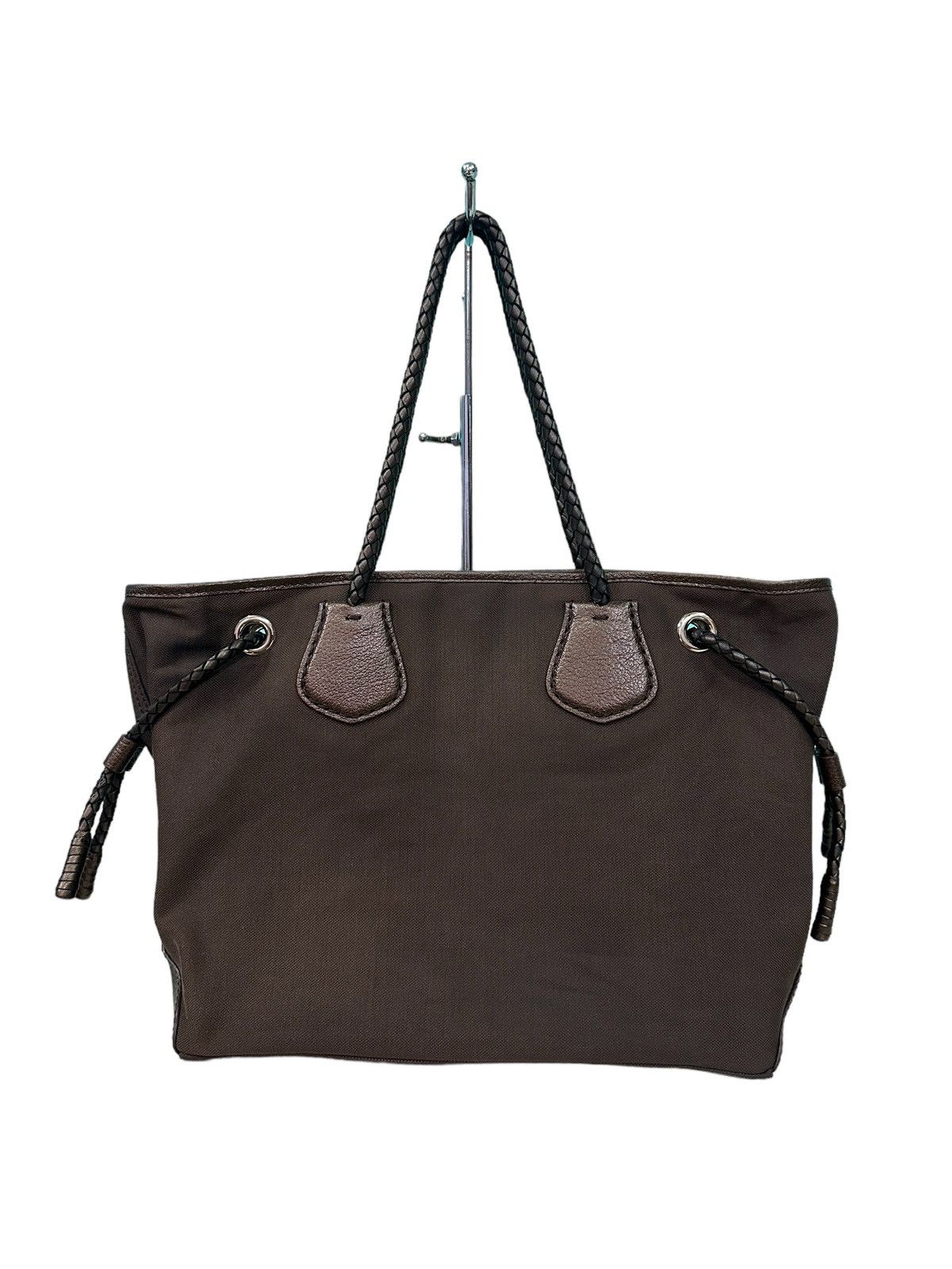 Celine AUTHENTIC CELINE CARRIAGE CANVAS LEATHER TOTE BAG Size ONE SIZE - 2 Thumbnail
