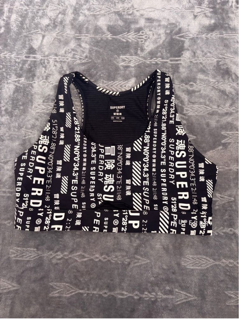 Superdry Women's Superdry Sports Bra Medium Black Size ONE SIZE - 1 Thumbnail