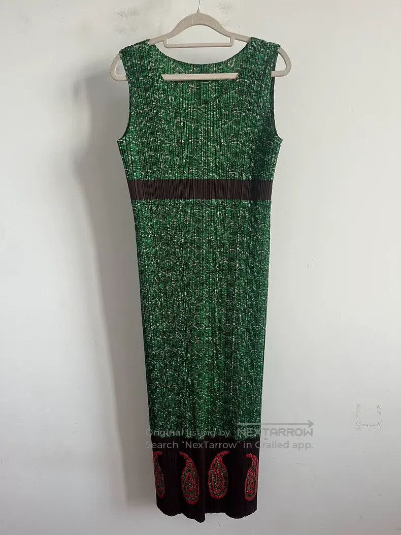 Issey Miyake Issey Miyake Green Dress Size XXL / US 16-18 / IT 52-54 - 1 Thumbnail