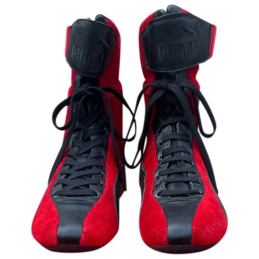 Puma Puma 00s archival Puma moto boxing high-yop sneakers Size US 8 / IT 38 - 3 Thumbnail