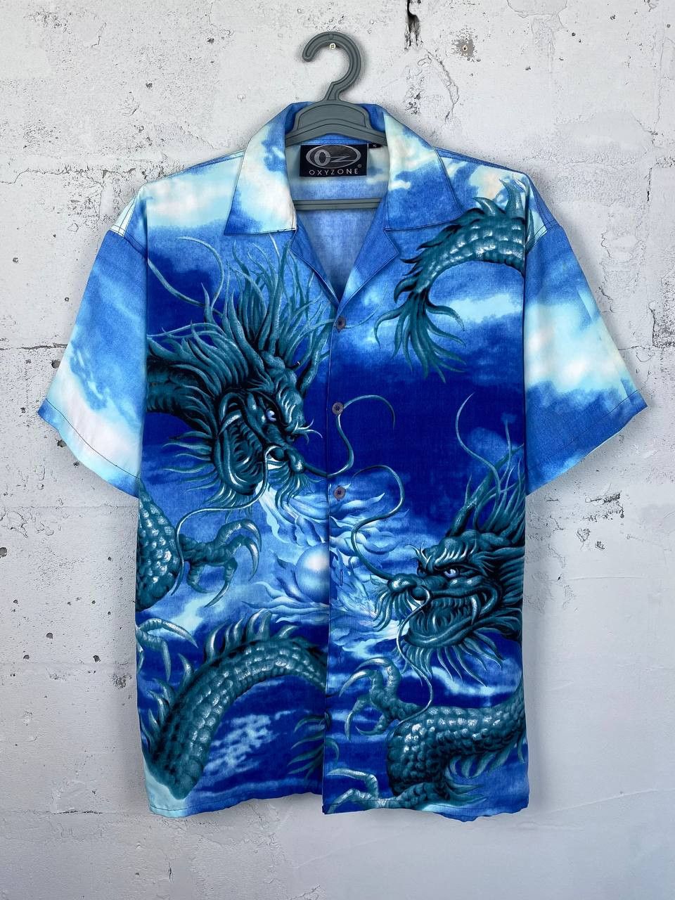 Desigual × Japanese Brand Vintage Crazy Dragon Shirt Japan Y2K Samurai Sakura Size US M / EU 48-50 / 2 - 3 Thumbnail