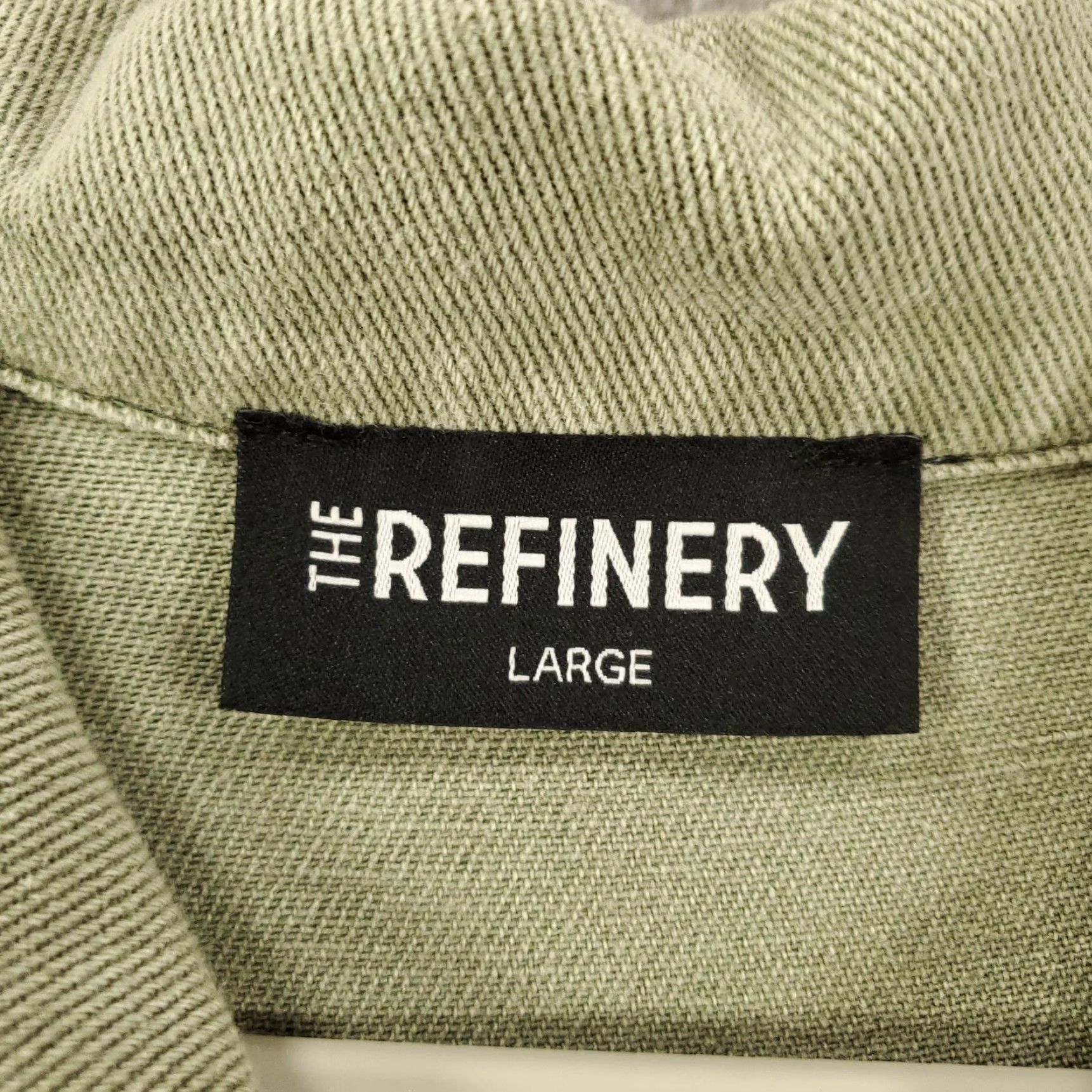 Vintage Womens Denim Dress Size Large The Refinery Short Sleeve Button Up Collared 90s Classic Mini Green Denim Dress Size L / US 10 / IT 46 - 6 Thumbnail