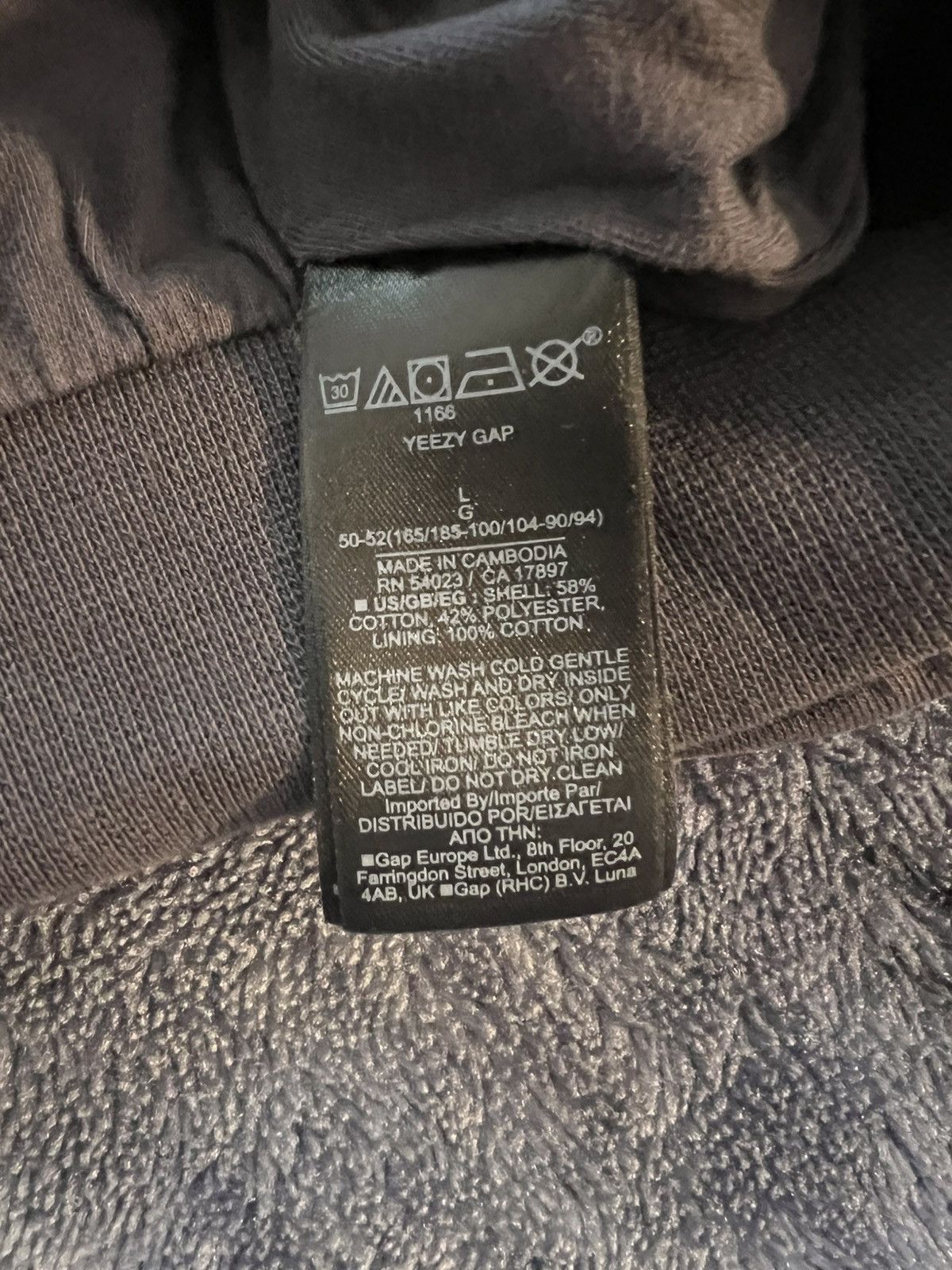 Balenciaga × Gap × Yeezy YGEBB 2022 Logo Hoodie Size US L / EU 52-54 / 3 - 3 Thumbnail