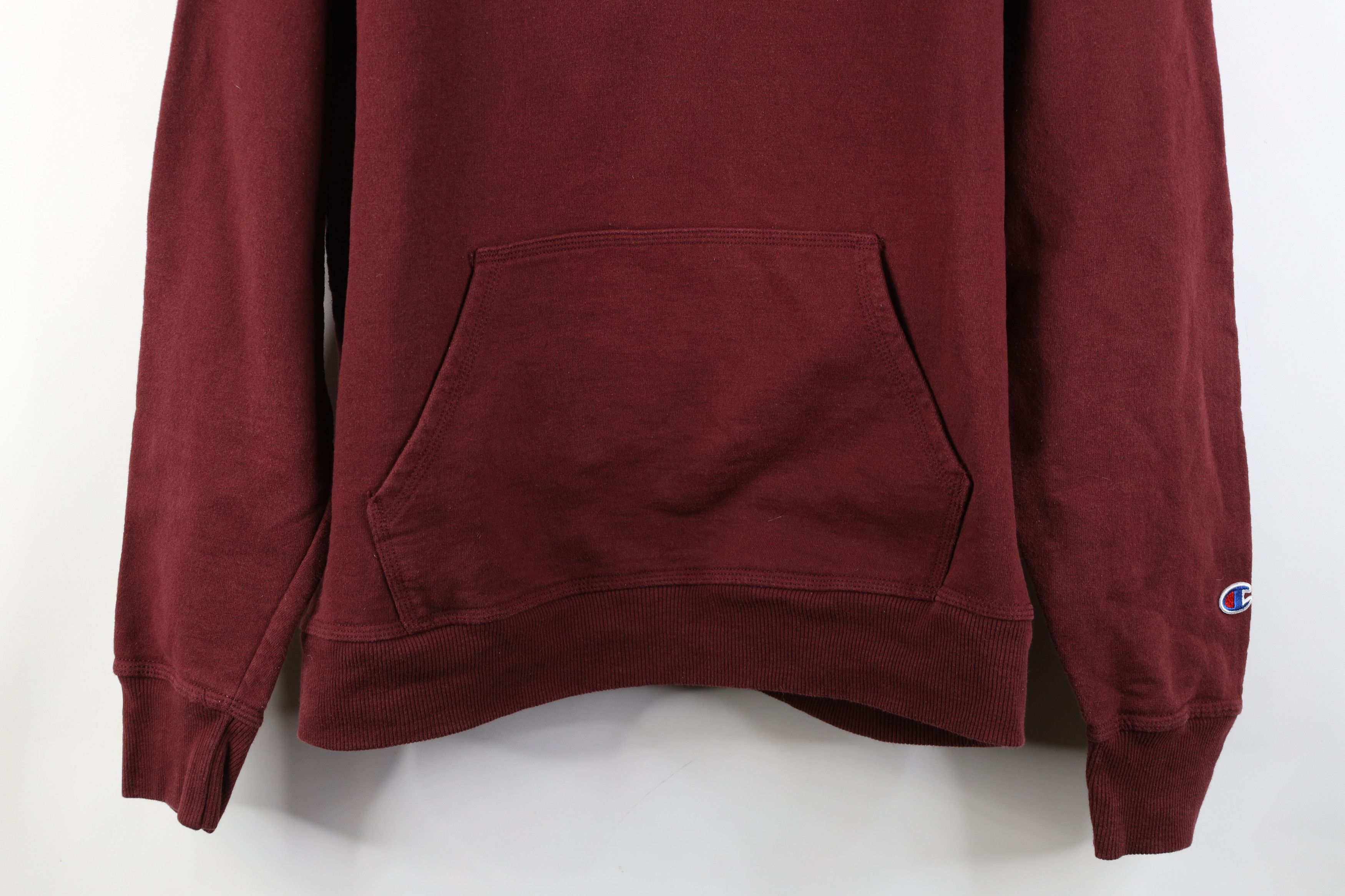 Champion Vintage Y2K Champion Monochrome Heavy Hoodie Sweatshirt Red Size US L / EU 52-54 / 3 - 3 Thumbnail