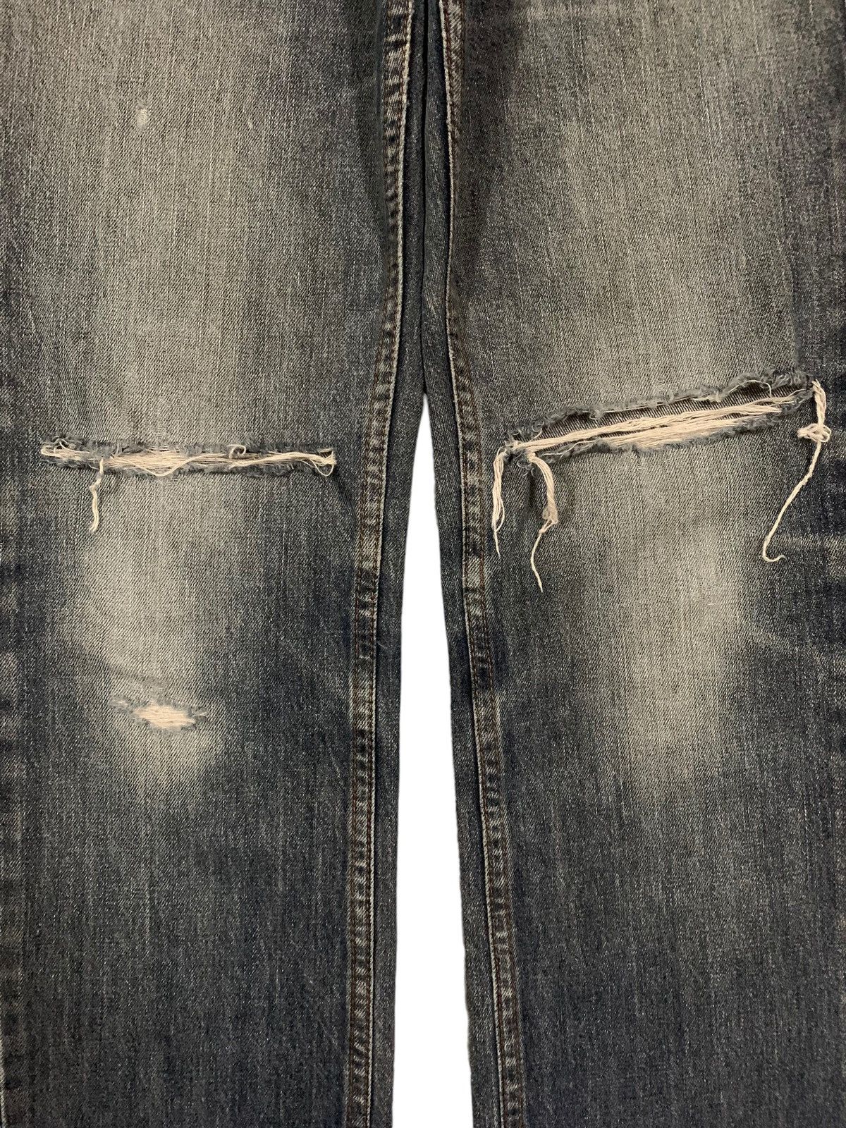KURO Vintage Kuroto Faded Wash Distressed Grunge Jeans Size US 32 / EU 48 - 7 Thumbnail