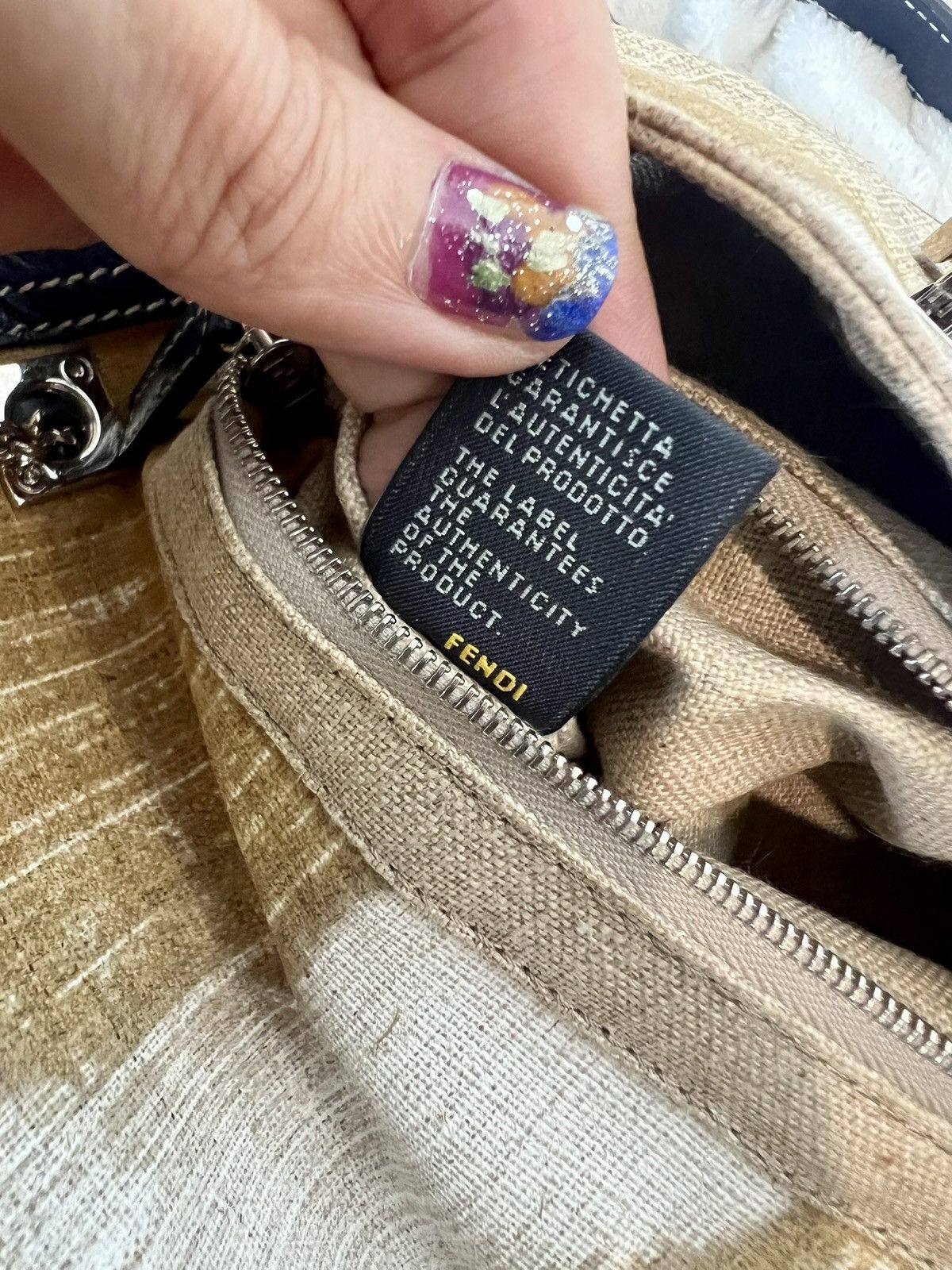 Fendi Fendi Embellished Canvas Baguette Size ONE SIZE - 16 Thumbnail