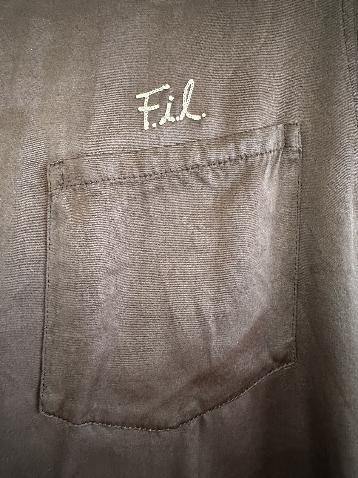 Visvim Rare Visvim Black Silk Fil / Peerless SS shirt Size US M / EU 48-50 / 2 - 2 Thumbnail