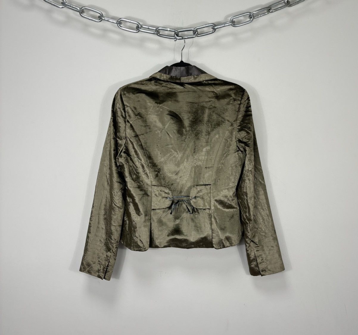 Cavalli Class Roberto Cavalli Class Rare Velour Snake Skin Blazer Jacket Size XL / US 12-14 / IT 48-50 - 2 Thumbnail