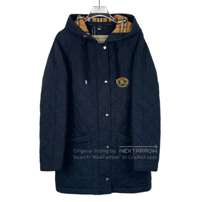 Burberry Burberry Quilted Cotton Jacket in Dark Blue. Size XS / US 0-2 / IT 36-38 - 1 Thumbnail
