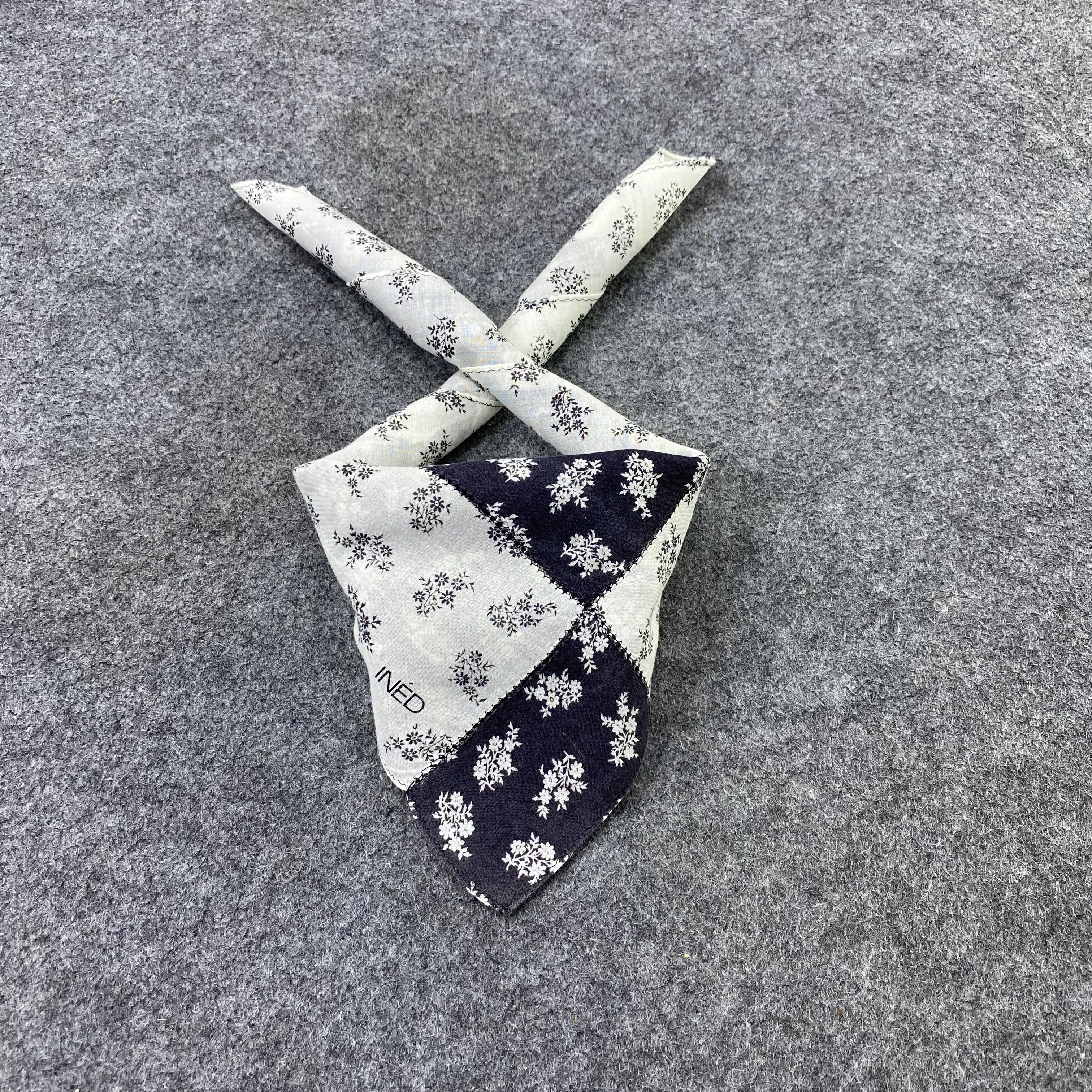 Japanese Brand Ined Handkerchief Neckerchief Bandana-B2042 Size ONE SIZE - 2 Thumbnail