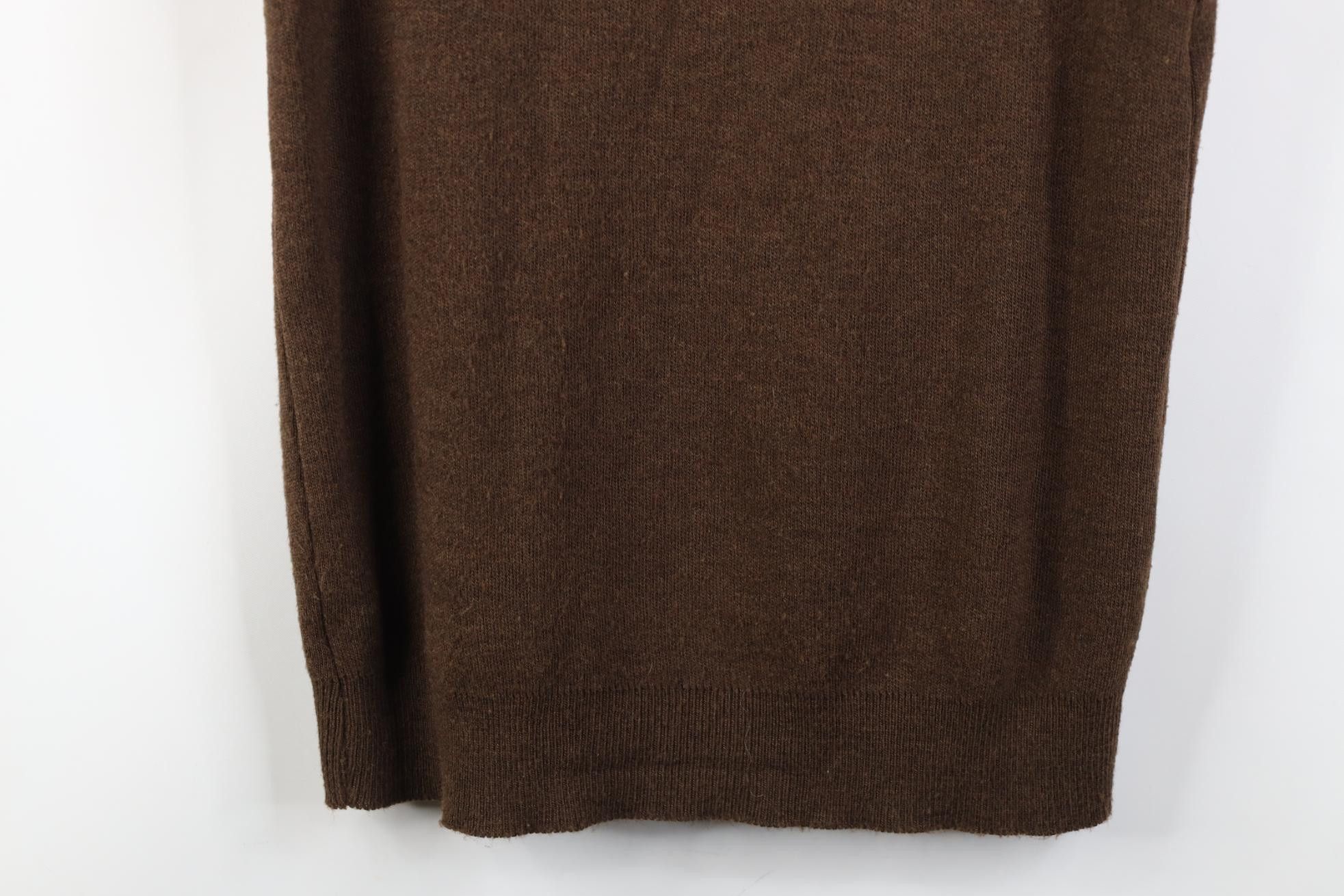 Vintage Vintage 70s Streetwear Knit V-Neck Sweater Vest Brown USA Size US M / EU 48-50 / 2 - 8 Thumbnail