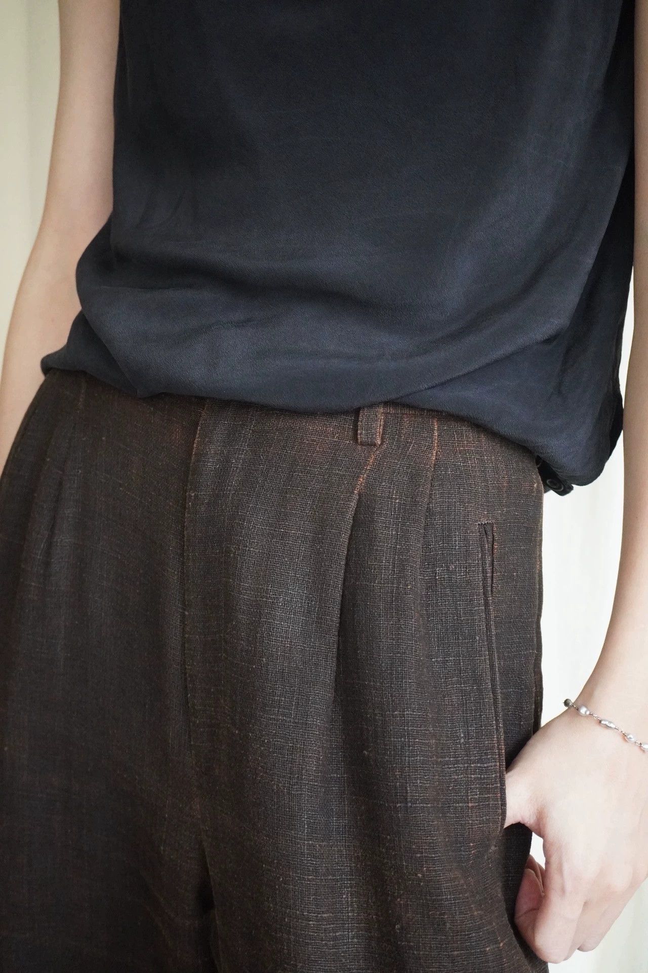 Issey Miyake Issey Miyake 1999 Mud Dyed Faded Straight Pants M Size 27" / US 4 / IT 40 - 3 Thumbnail