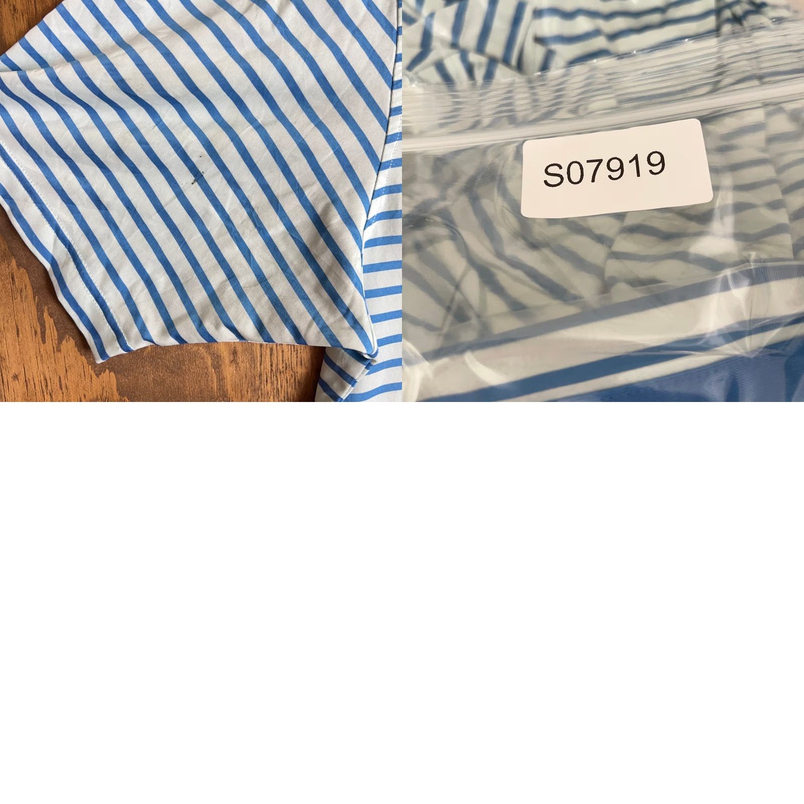 Footjoy FootJoy Mens Shirt Blue Striped Polo Athletic Short Sleeve Button-Down Collared L Size US L / EU 52-54 / 3 - 9 Thumbnail