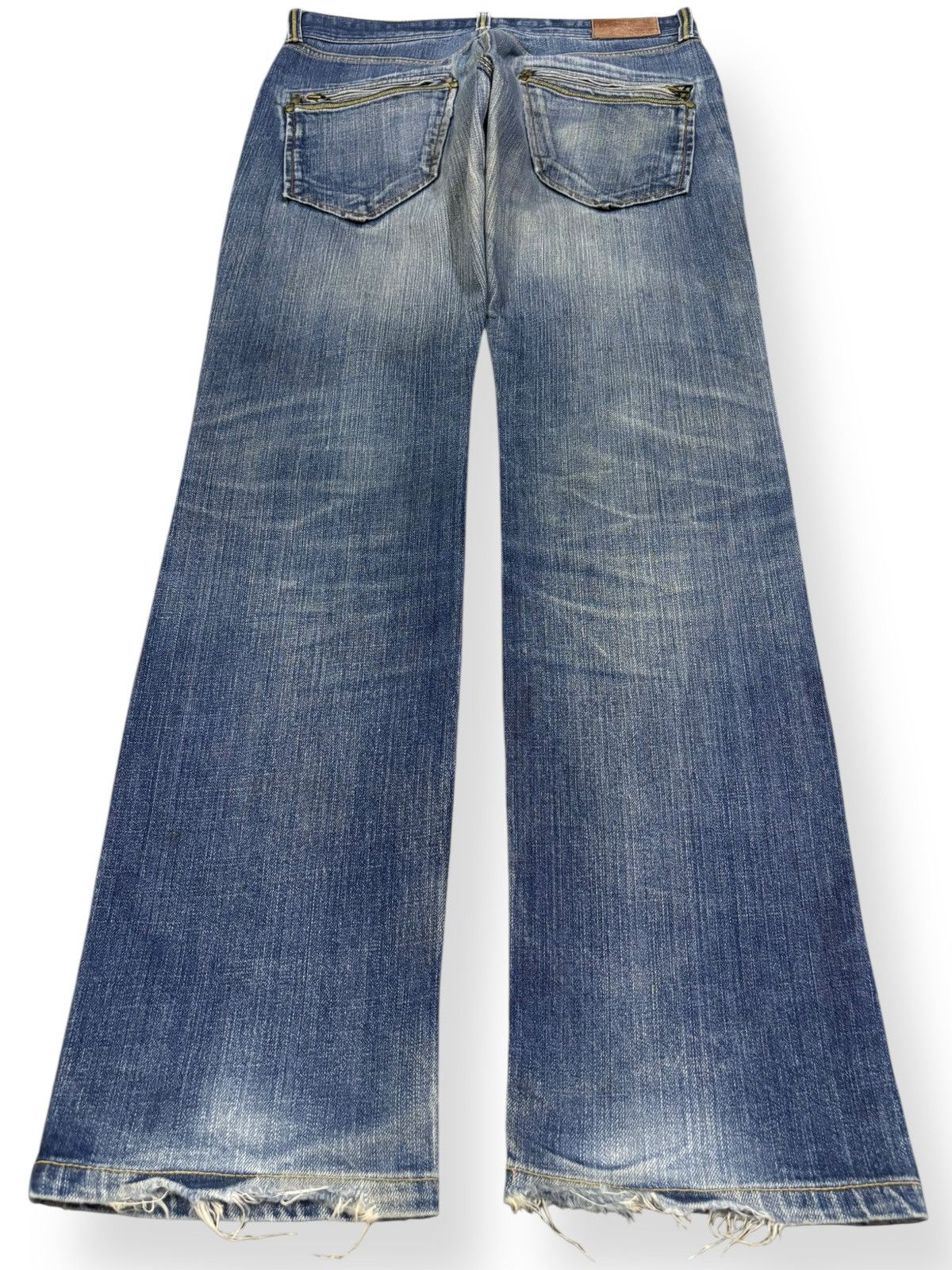 Global Work Japanese Brand Global Work Mud Wash Distressed Grunge Jeans Size US 33 - 2 Thumbnail
