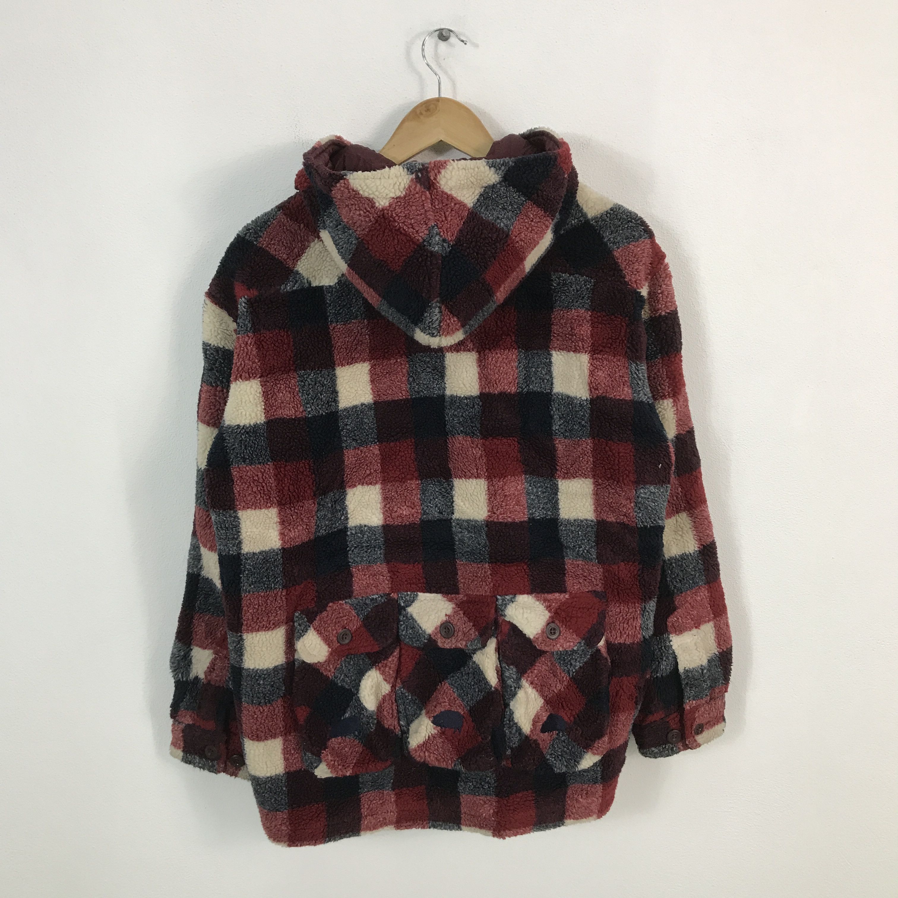 Japanese Brand drug store's multi pocket Japan Sherpa button up jacket Size US L / EU 52-54 / 3 - 2 Thumbnail